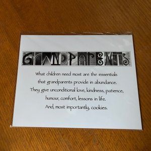 8x10 Grandparents Alphabet Art Photo